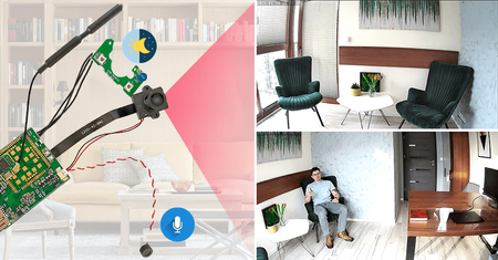 Kamera do ukrycia IP055-D1 Tuya 4G SIM Wi-Fi IR FHD