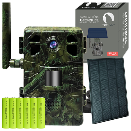 Kamera leśna fotopułapka TopHunt 2.7K 4G LTE podgląd na żywo Green