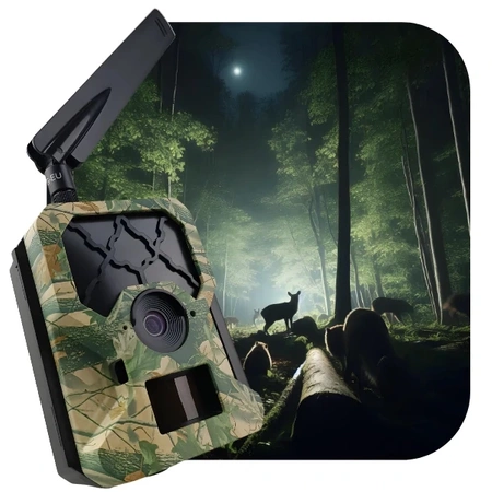 Zestaw Kamera Fotopułapka Predator Eye i001S Full-HD 4G LTE 30MPX + 8XAA + SD 32GB