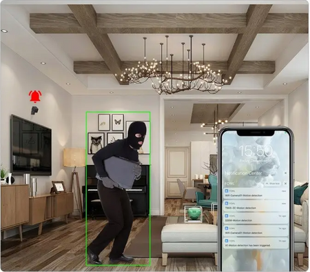 Mini kamera WiFi szpiegowska z czujnikiem ruchu MC02 podgląd online na żywo do 10 dni