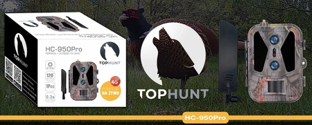 Kamera Leśna Fotopułapka 4K 4G LTE PODGLĄD na ŻYWO Aplikacja HC-950Pro AKU + preparat do wabienia dzików