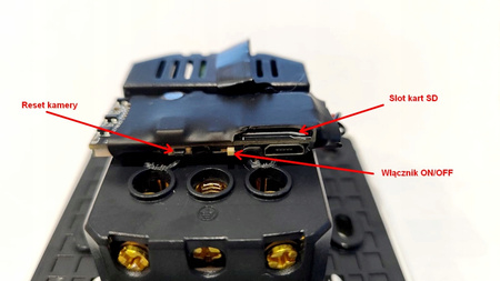Ukryta mini kamera w gniazdku elektrycznym WiFi USB Czarne