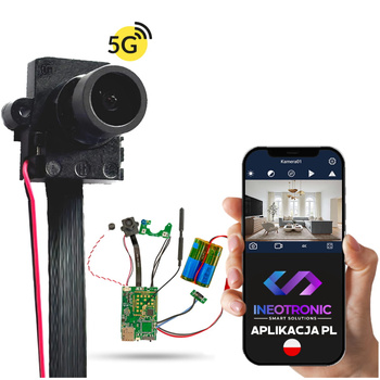 Kamera do ukrycia IP055-A1 5G Wi-Fi IR FHD + zew. mikrofon (Podgląd Na żywo) 5 GHZ