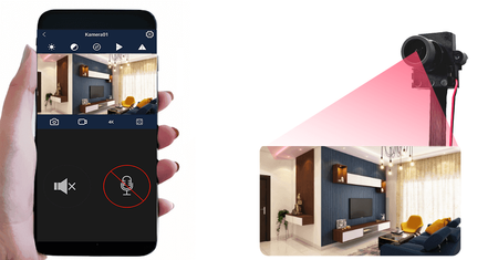 Kamera do ukrycia IP055-A1 5G Wi-Fi IR FHD + zew. mikrofon (Podgląd Na żywo) 5 GHZ