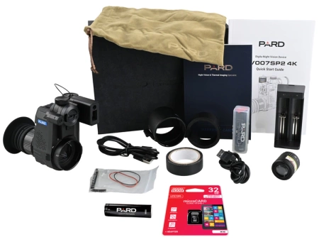 Zestaw nasadka nakładka noktowizyjna z dalmierzem PARD NV-007SP2 LRF 4K + IR850nm akcesoria