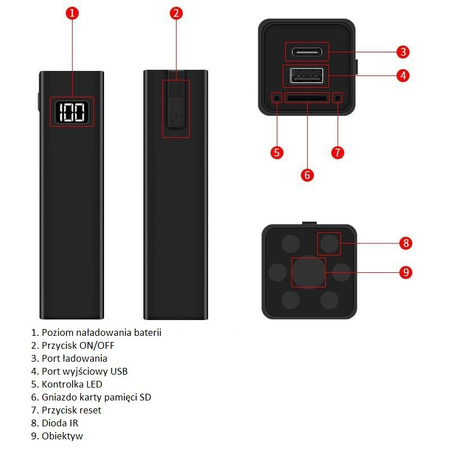 Mini Kamera POWERBANK MK25