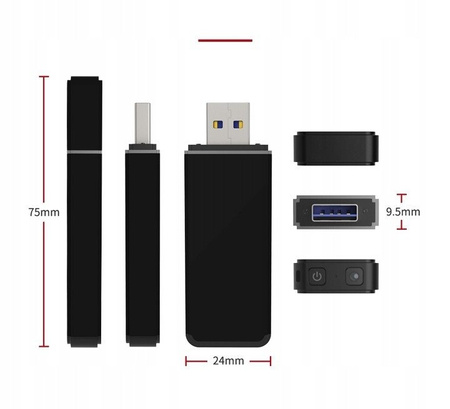 Kamera + Dyktafon UC-60 SZPIEGUJ DYSKRETNIE pendrive USB do 128GB