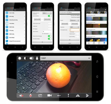 Dyskretna mini kamera szpiegowska WIFI HD Android iOS S06 WIDE