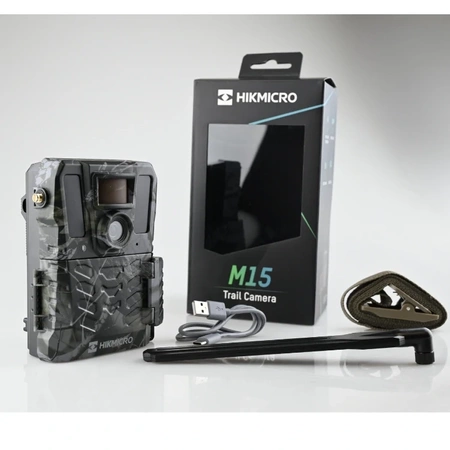 ZESTAW! Fotopułapka kamera leśna Hikmicro M15 4G LTE 10Mpx GSM ZASILANIE