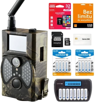 FOTOPUŁAPKA GSM KAMERA LEŚNA HC-300M 40 IR 940NM CZUJNIK RUCHU V3