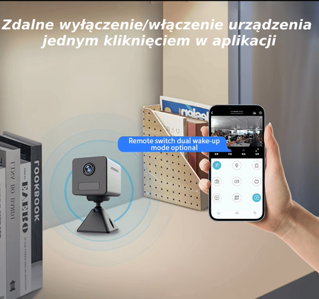 Mini kamera WiFi szpiegowska z czujnikiem ruchu MC02 podgląd online na żywo do 10 dni
