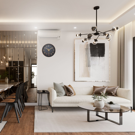 Mini Kamera WiFi ukryta w eleganckim zegarze ściennym Quartz z podglądem na żywo