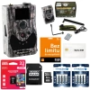 Zestaw Fotopułapka Kamera leśna HC-BG584 GSM 4g LTE 24MPX + Karta SD 32GB +8xAA + Karta SIM Starer Orange