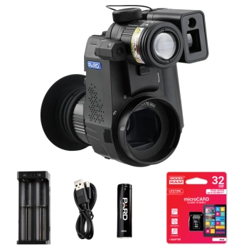 Zestaw nasadka nakładka noktowizyjna z dalmierzem PARD NV-007SP2 LRF 4K + IR850nm akcesoria